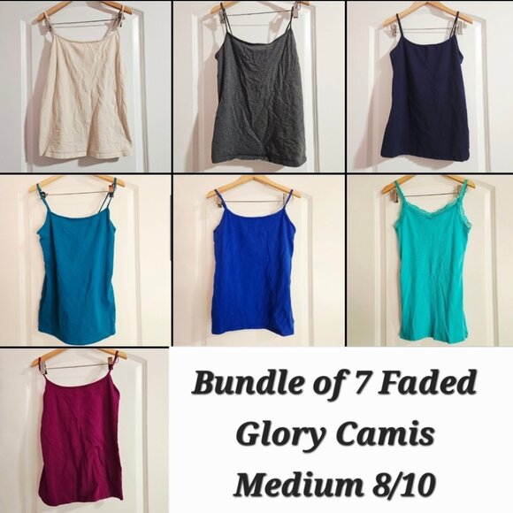 Faded Glory Bundle of 7 Cami Tank Tops - Picture 1 of 10